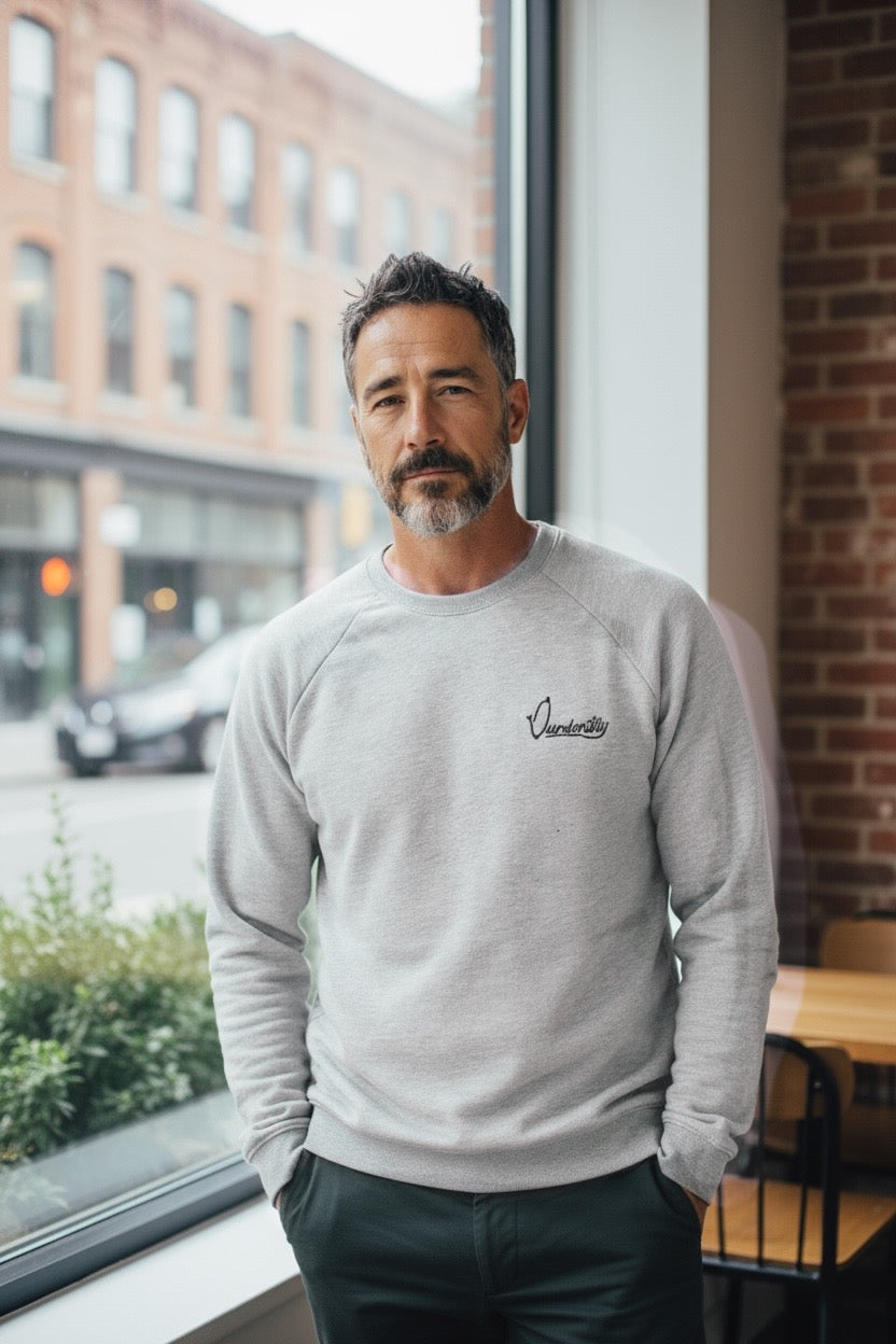 Silver Grey Crew Neck Jumper