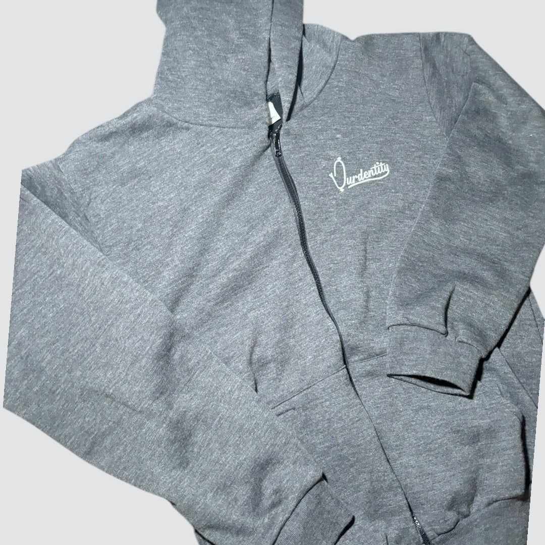 Raven Grey Full Zip Hoodie
