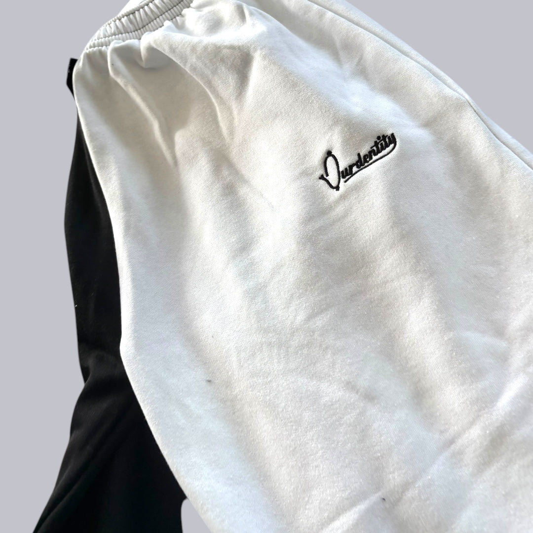 Chequered Full Zip Split Sleeve Cuff Bottom Tracksuit
