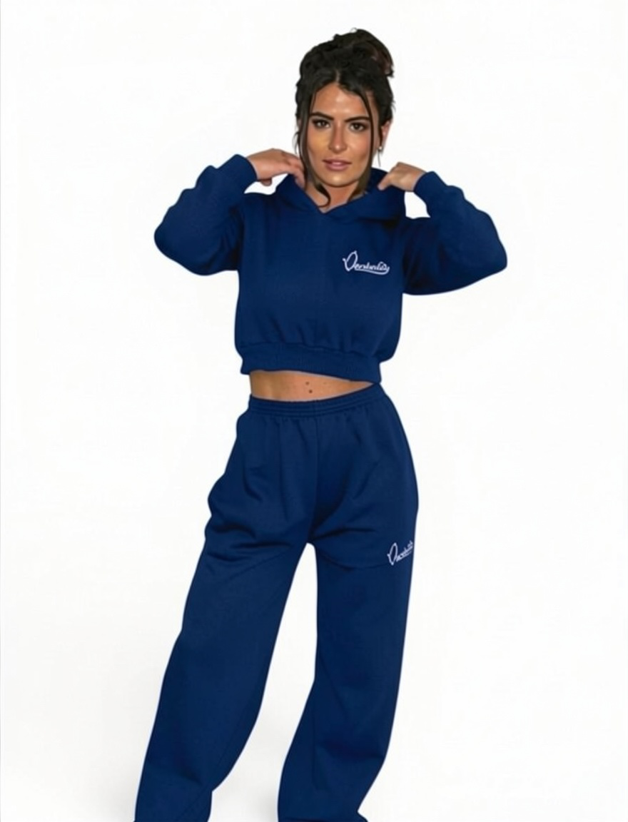 Navy Blue Baggy Style Joggers
