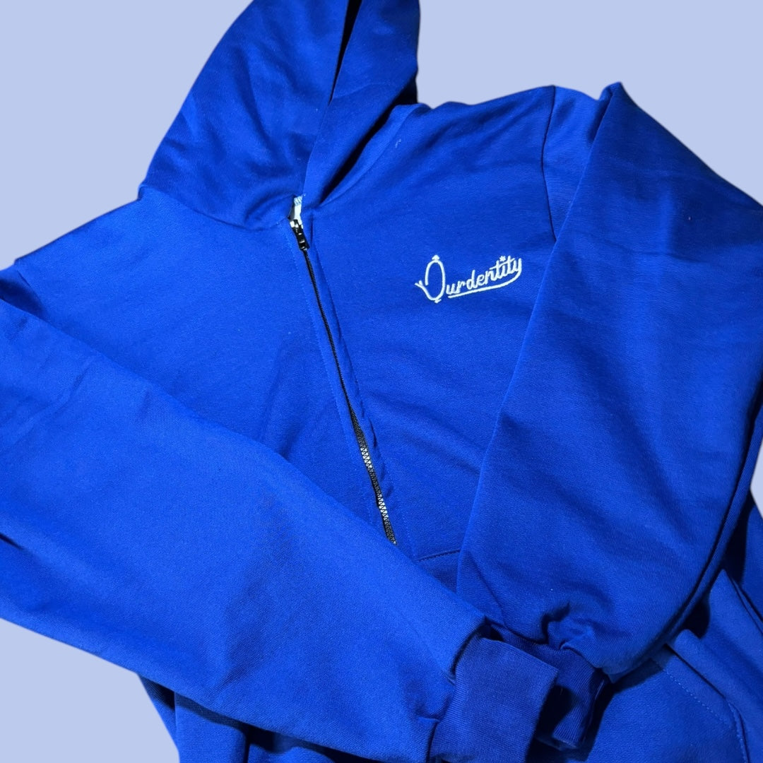 Royal Blue Full Zip Hoodie