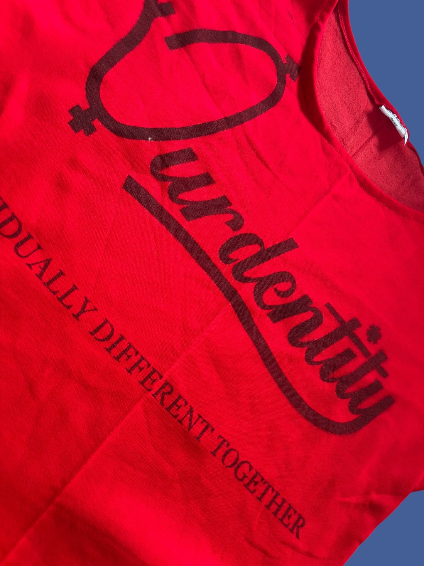 Red Pump Cover Gym Top