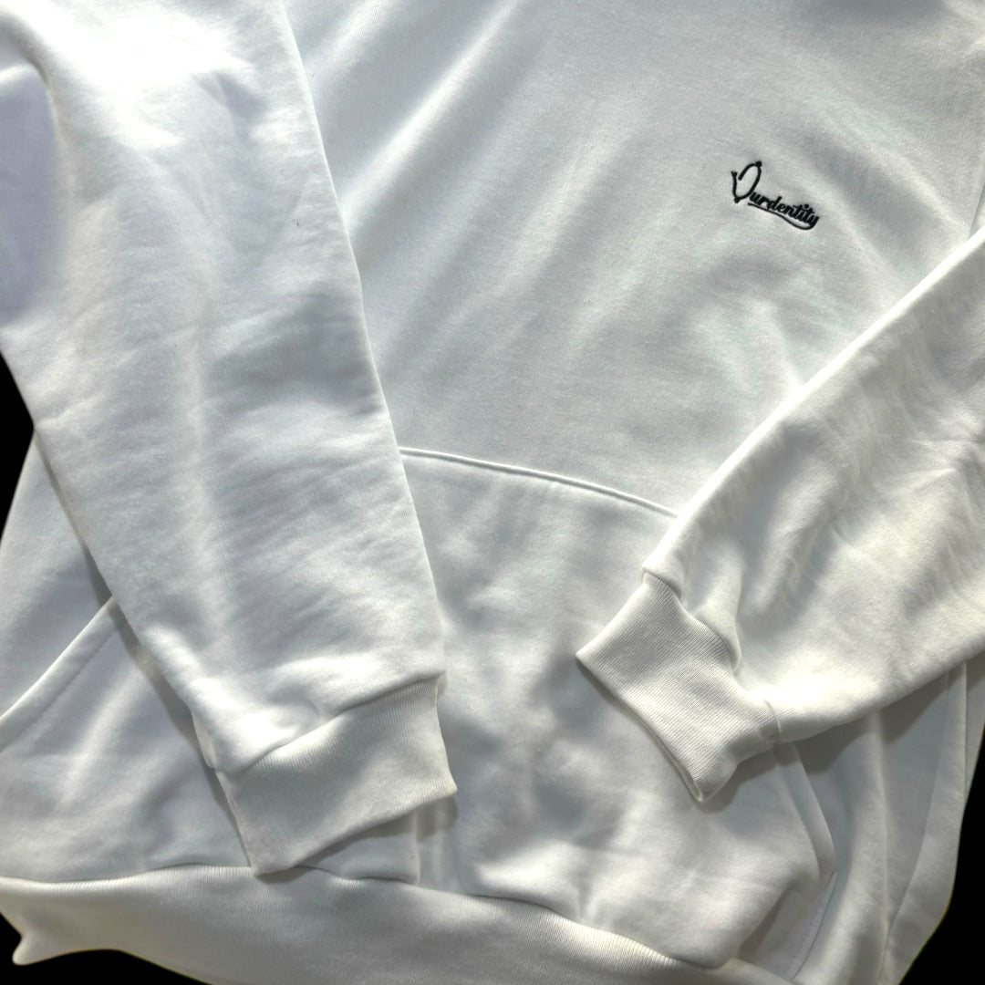 White Overhead Cuff Bottom Tracksuit