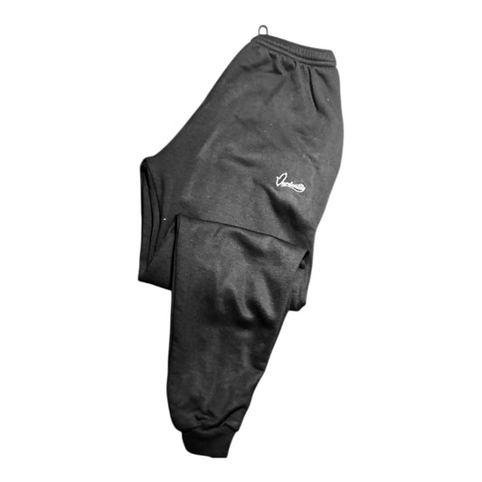 Black Cuffed Tracksuit Bottoms