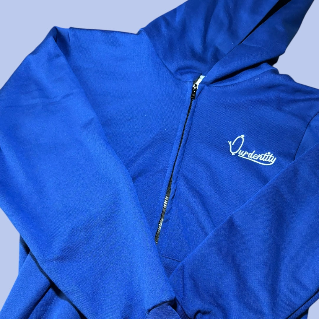 Royal Blue Full Zip Hoodie