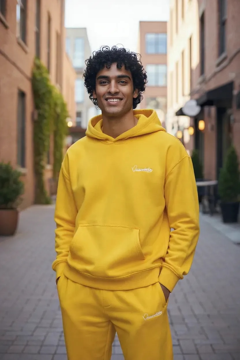 Yellow Overhead Hoodie