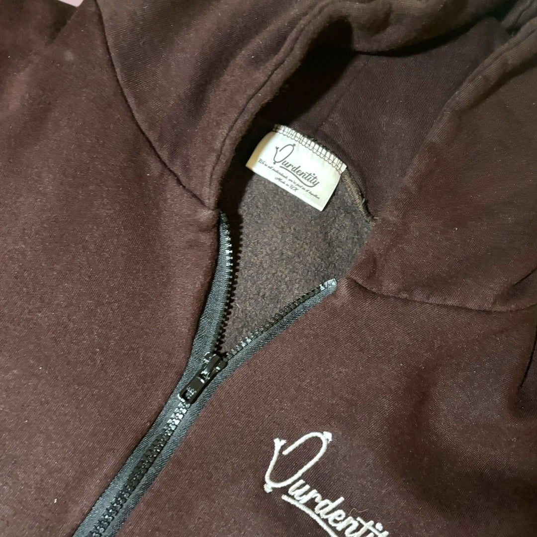 Brown Zip Hoodie