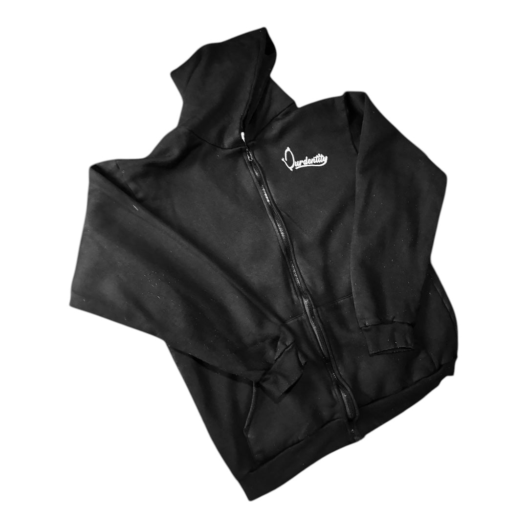Black full zip hoodie