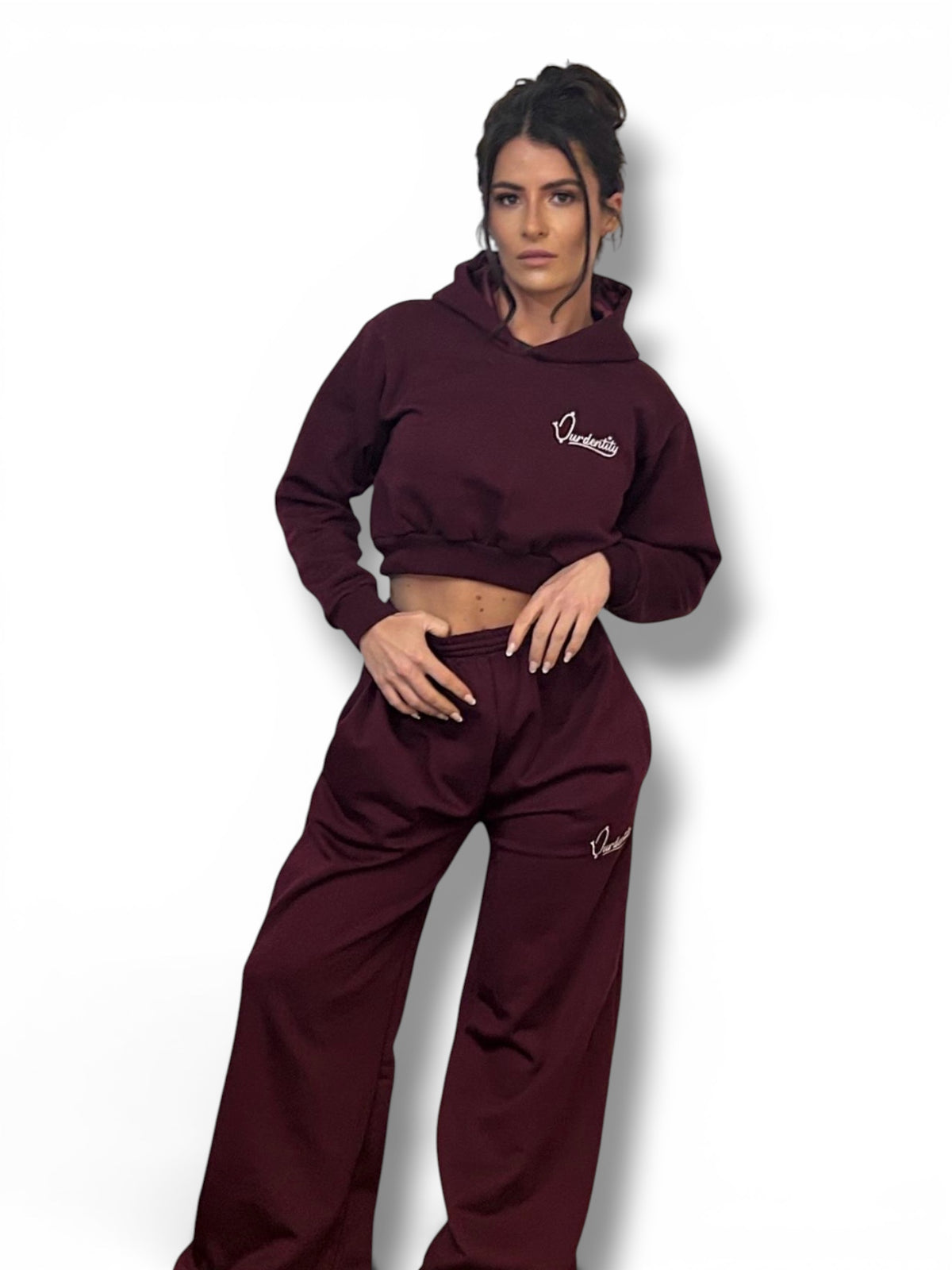 Dark Wine Baggy Style Joggers
