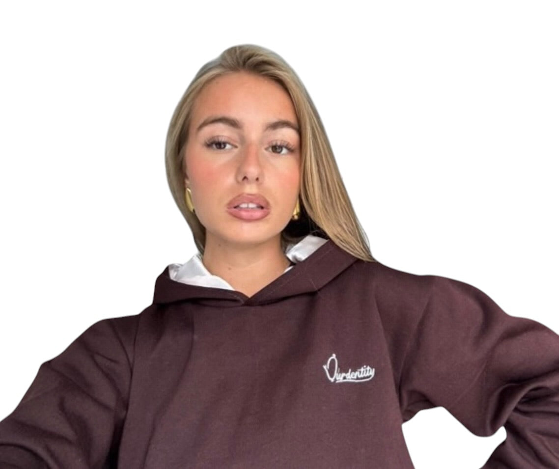 Satin Lined Brown Hoodie