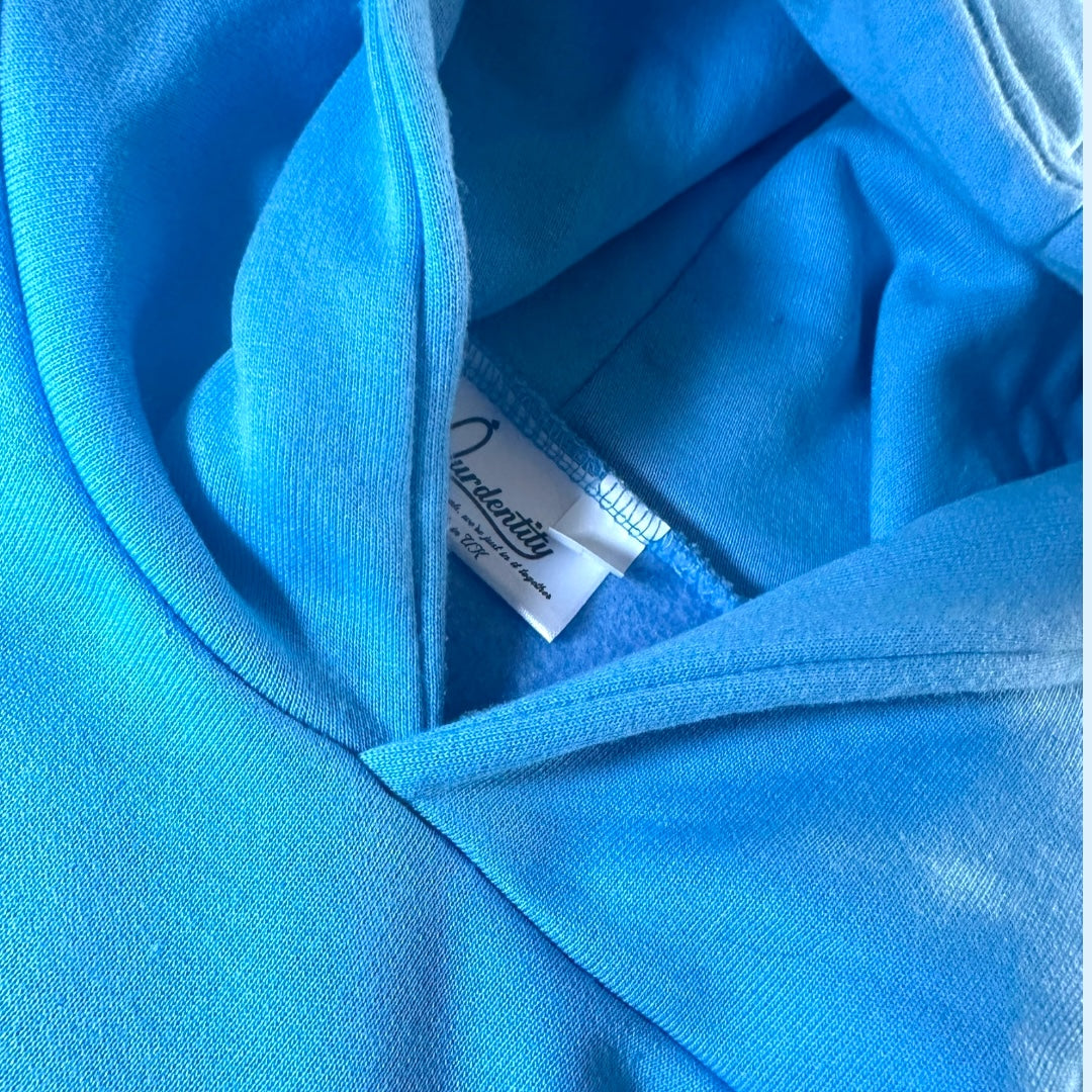 Sky Blue Overhead Tracksuit with Open Ankle Bottoms