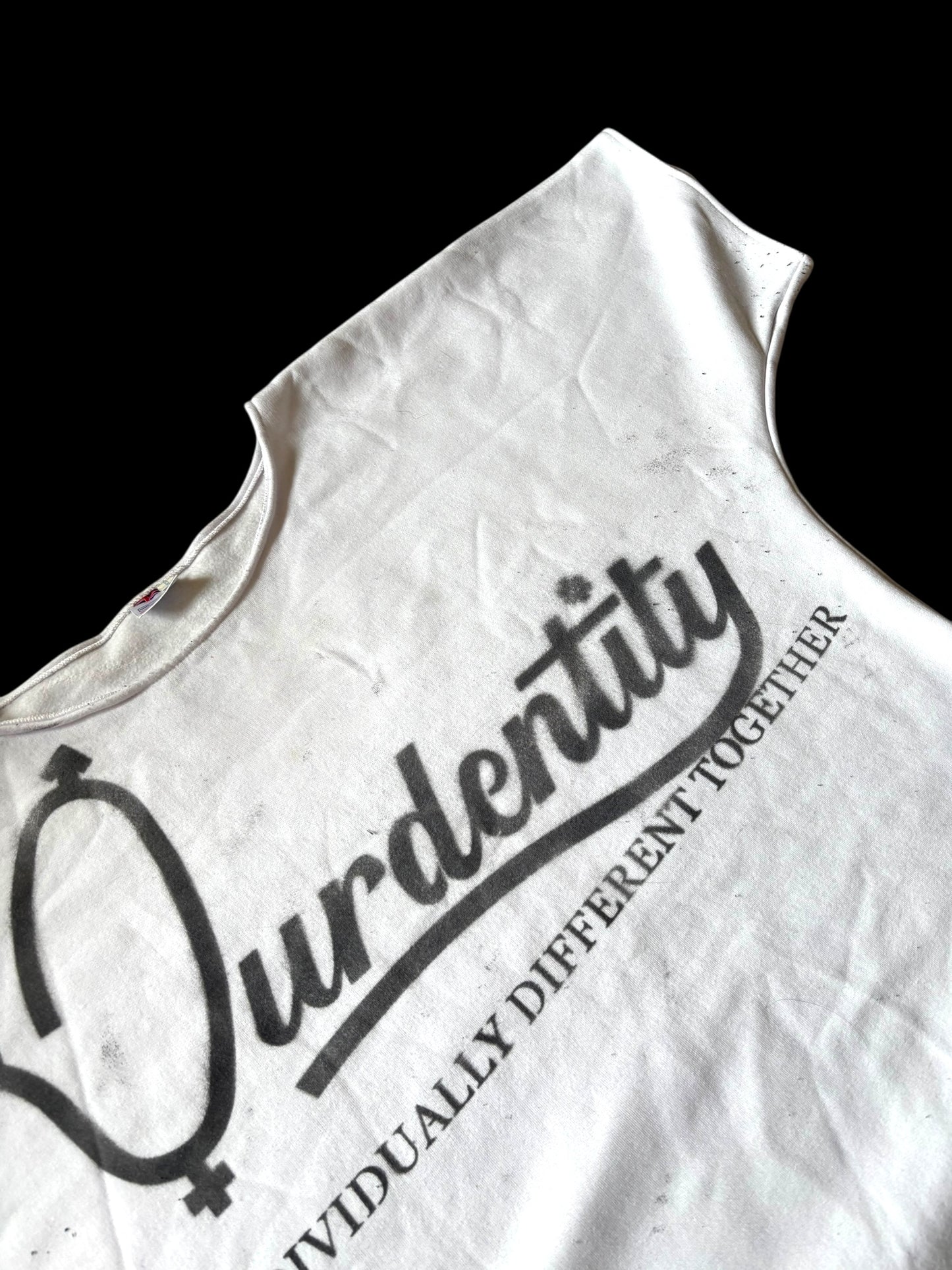 White Pump Cover Gym Top