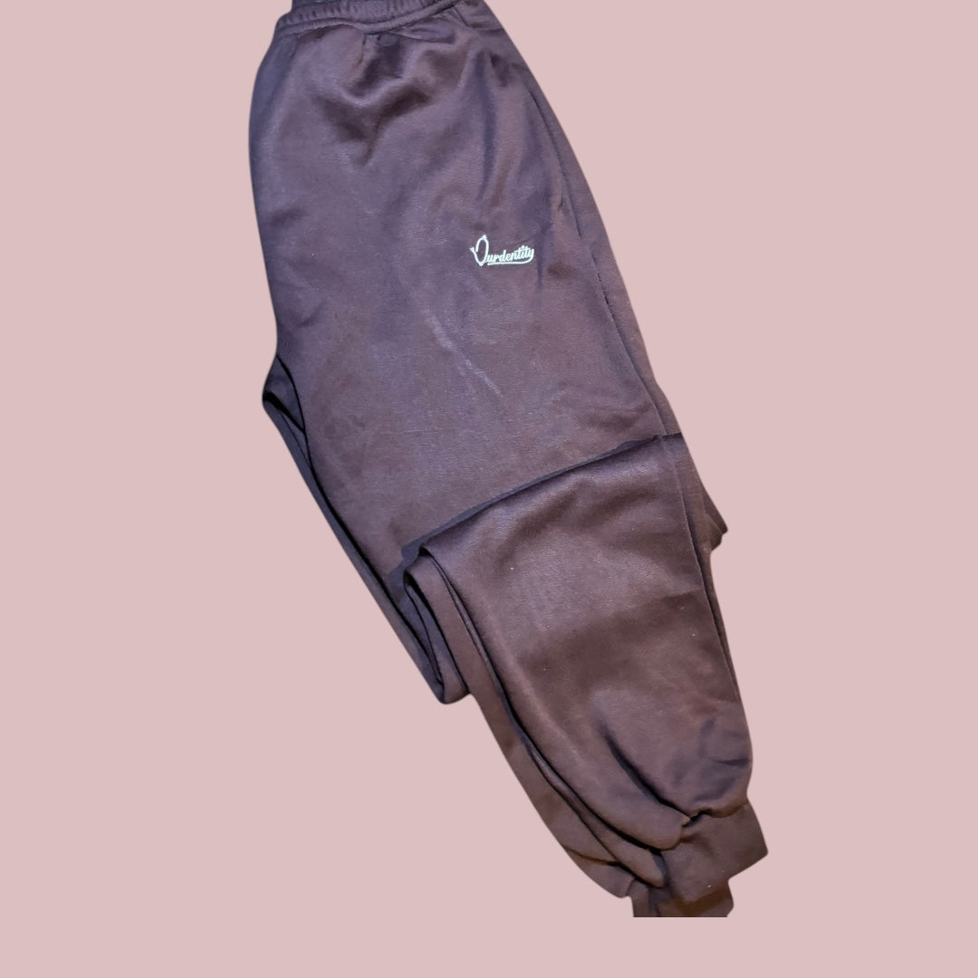 Brown Cuffed Tracksuit Bottoms