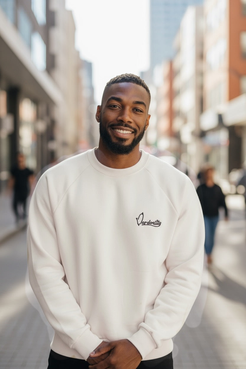 White Crew Neck Jumper