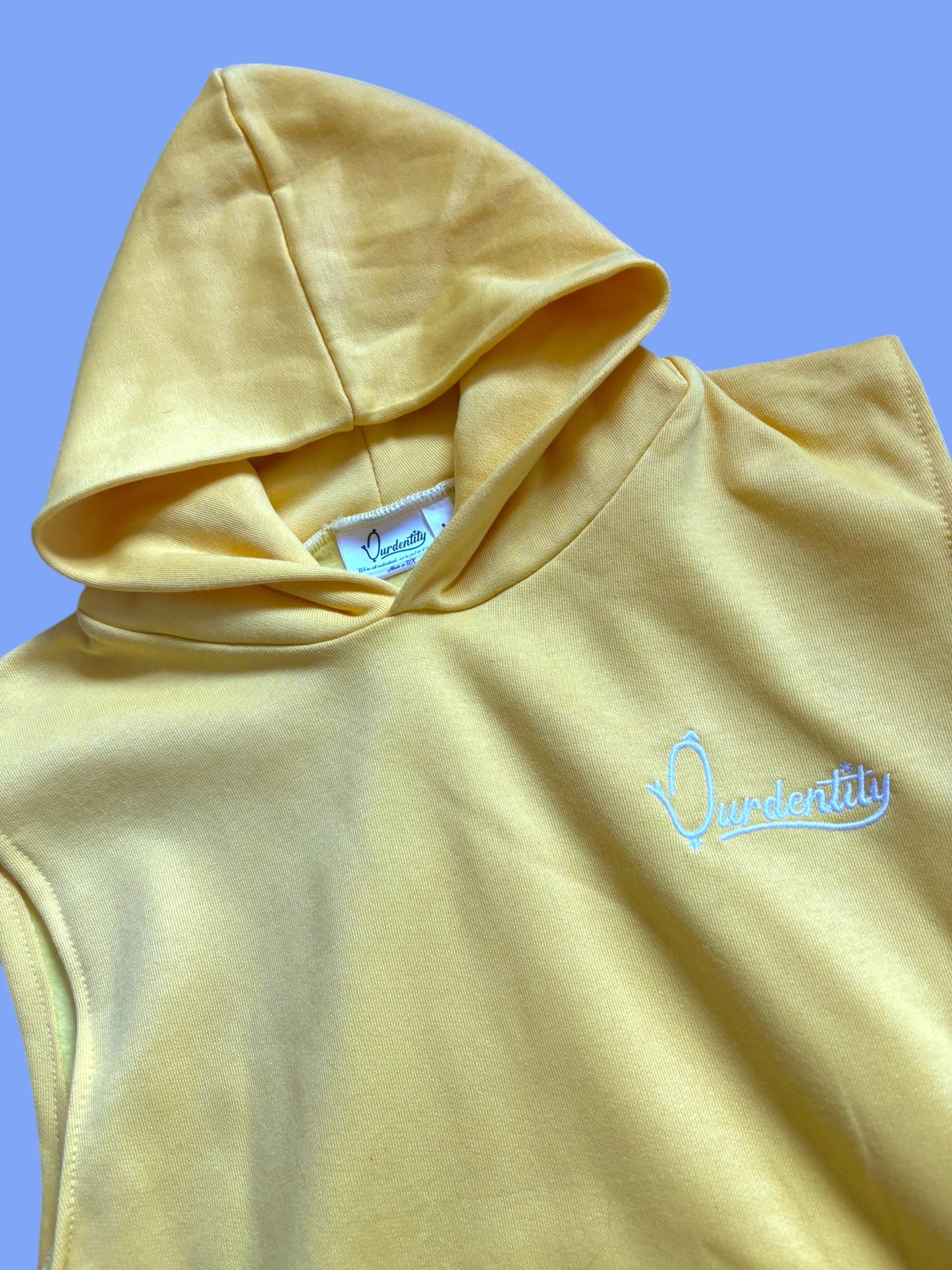 Yellow Sleeveless Hoodie