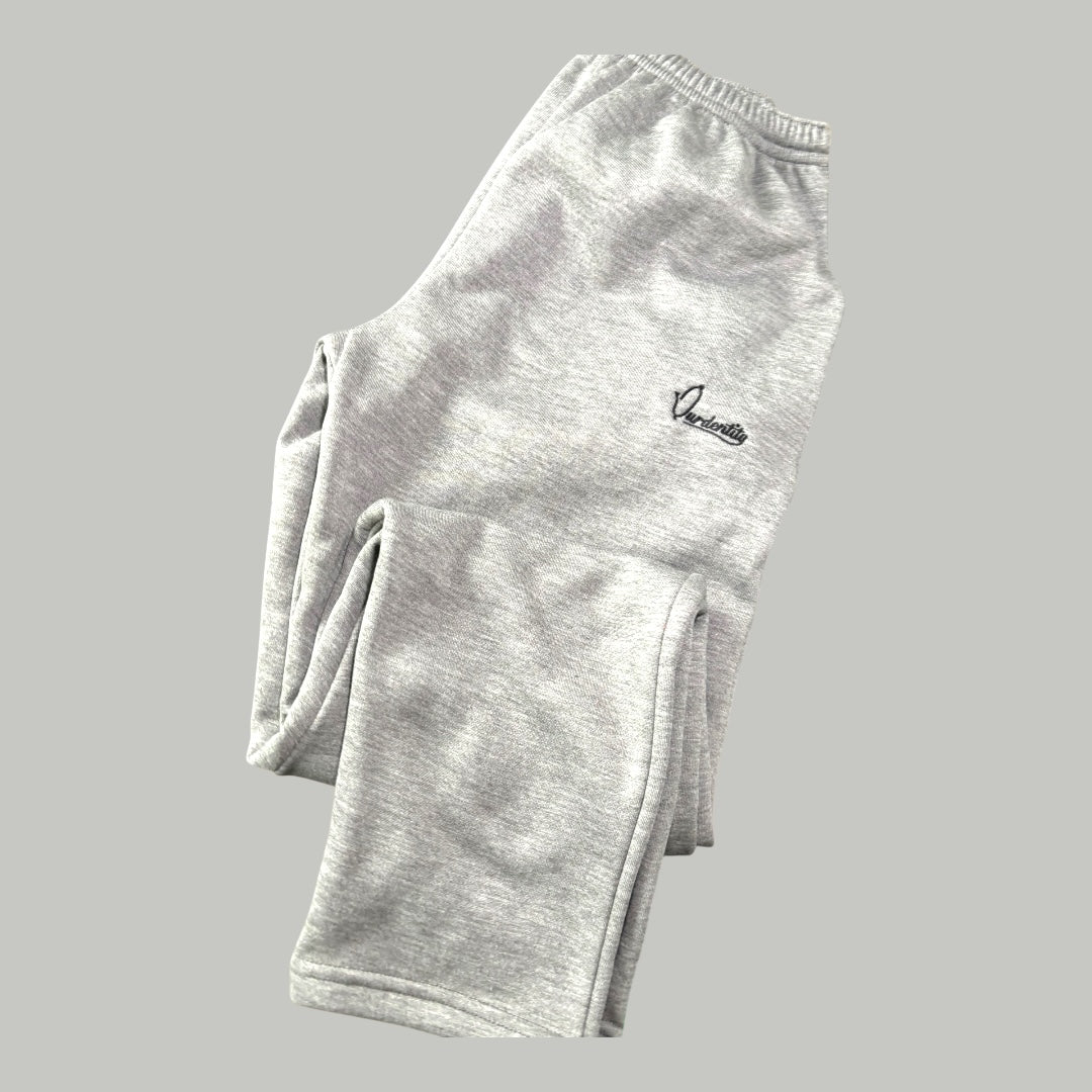 Silver Grey Open Ankle Tracksuit Bottoms