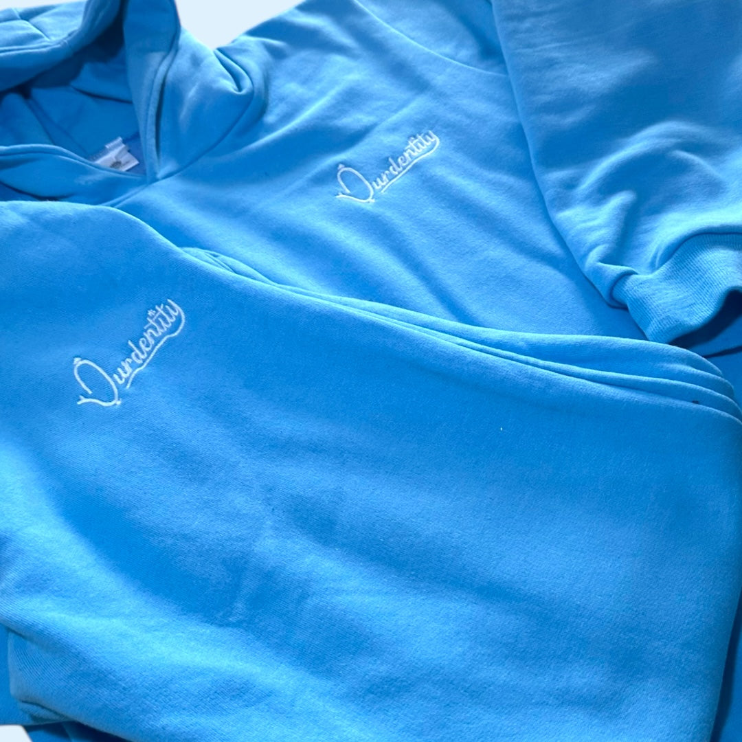Sky Blue Overhead Cuffed Bottom Tracksuit