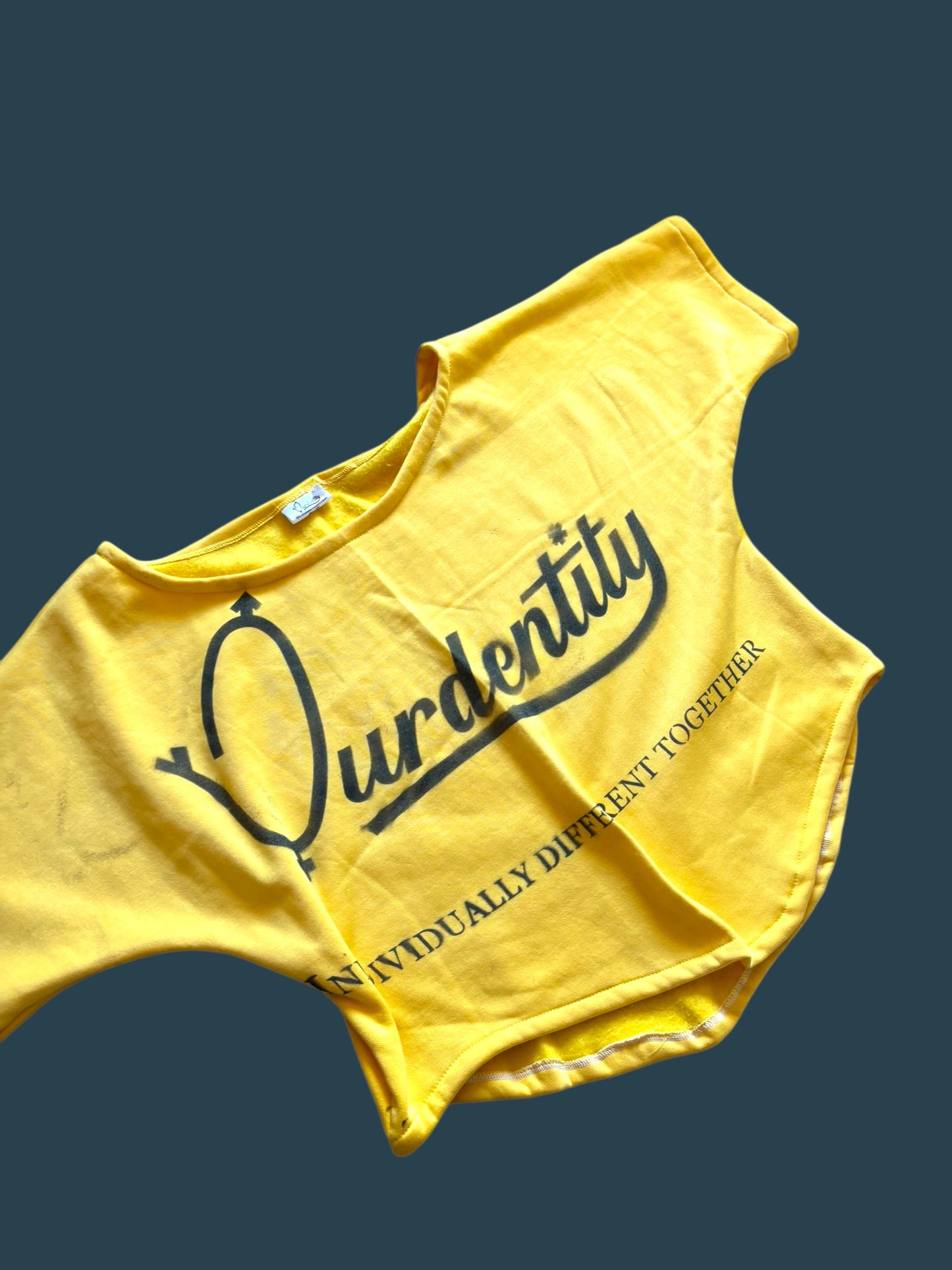 Yellow Pump Cover Gym Top