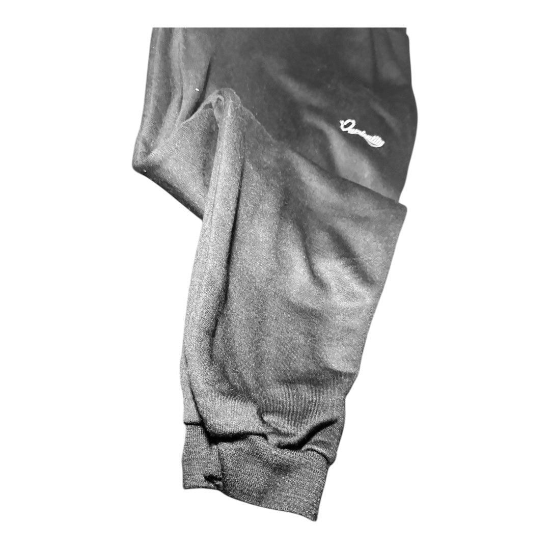 Black Cuffed Tracksuit Bottoms
