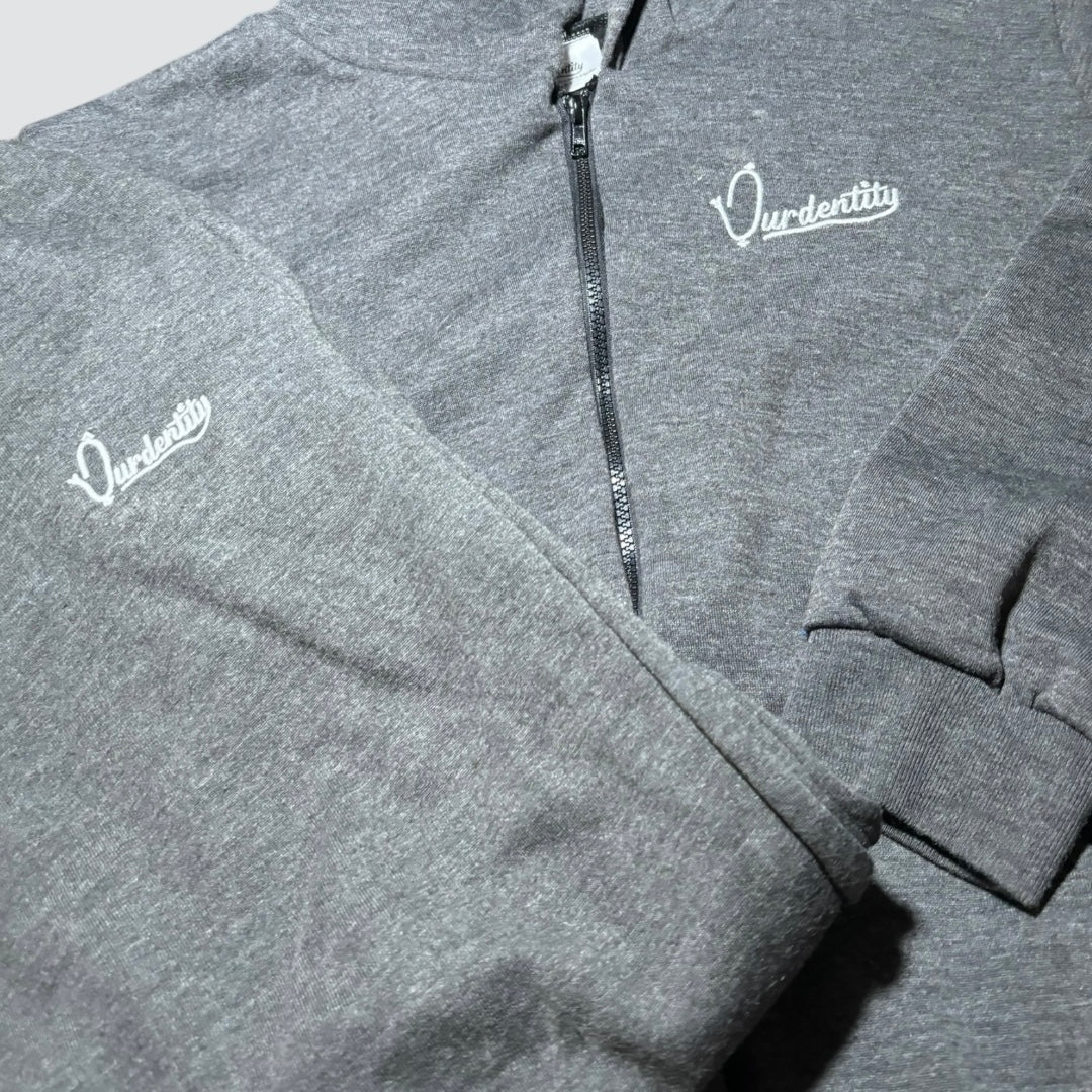 Raven Grey Full Zip Cuff Bottom Tracksuit