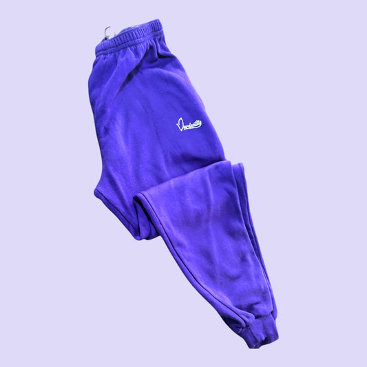 Purple Cuffed Tracksuit Bottoms
