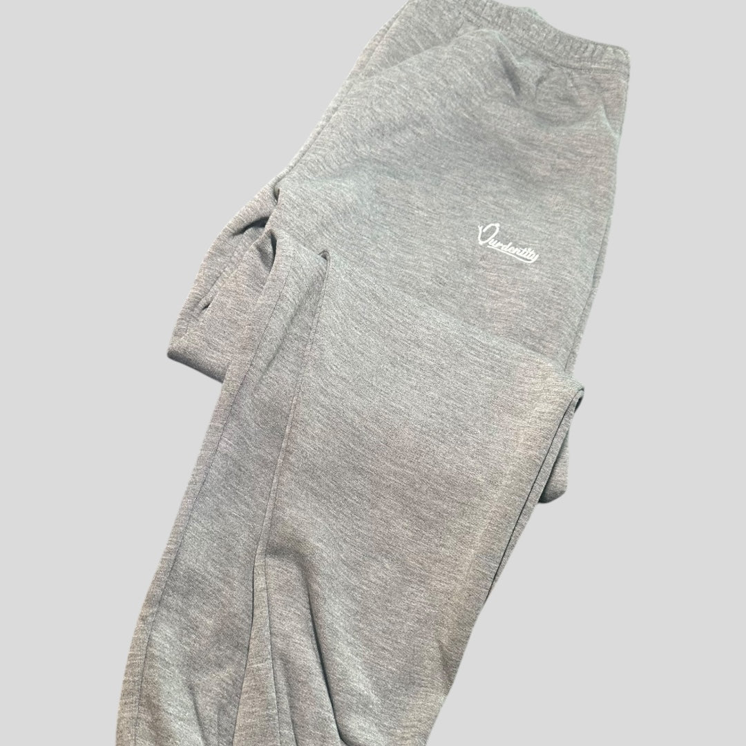 Smoke Grey Cuffed Tracksuit Bottoms