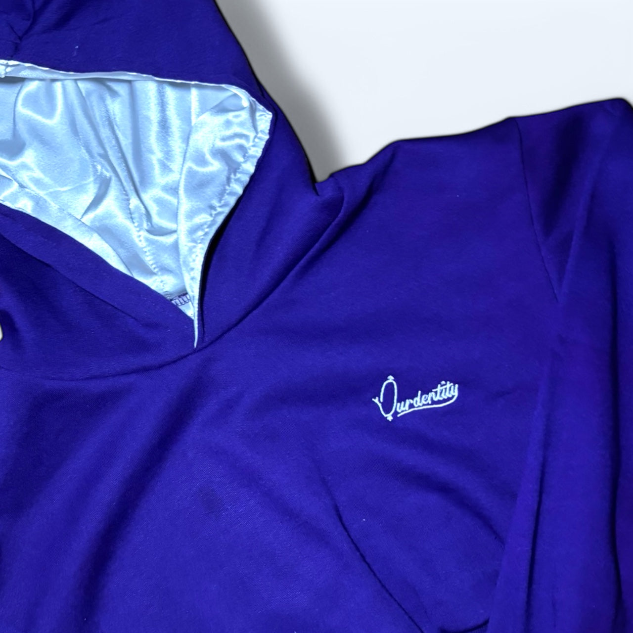 Purple Crop Overhead Hoodie