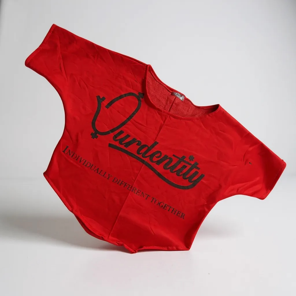 Red Pump Cover Gym Top