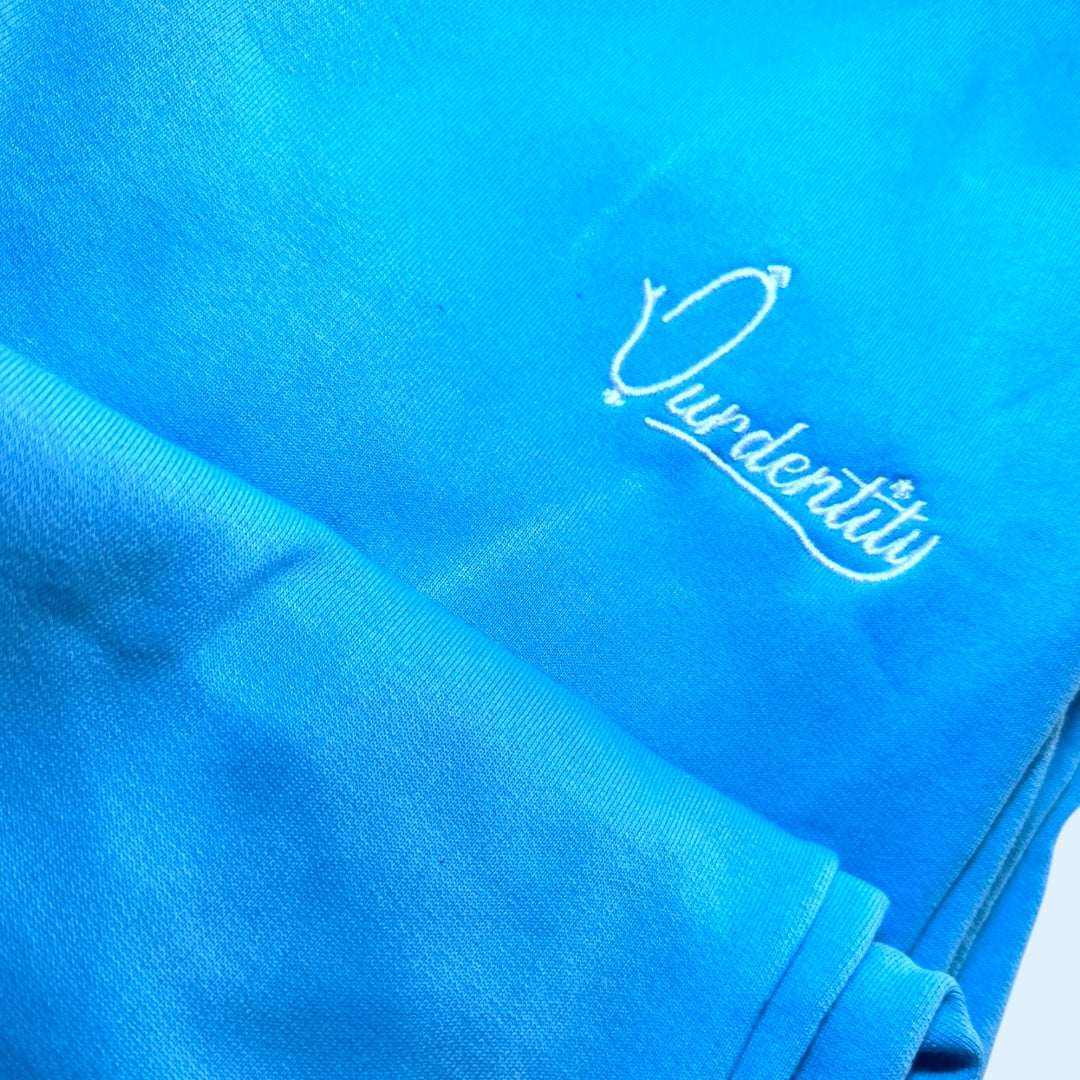 Sky Blue Cuffed Tracksuit Bottoms