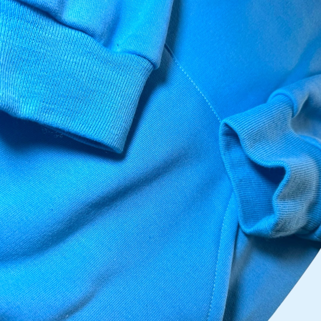 Sky Blue Overhead Tracksuit with Open Ankle Bottoms
