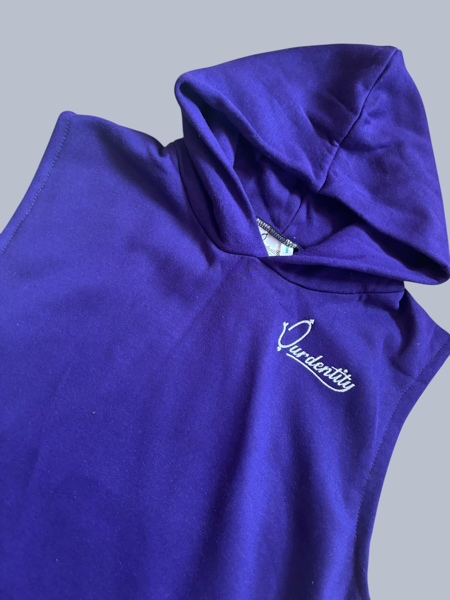 Purple Sleeveless Hoodie