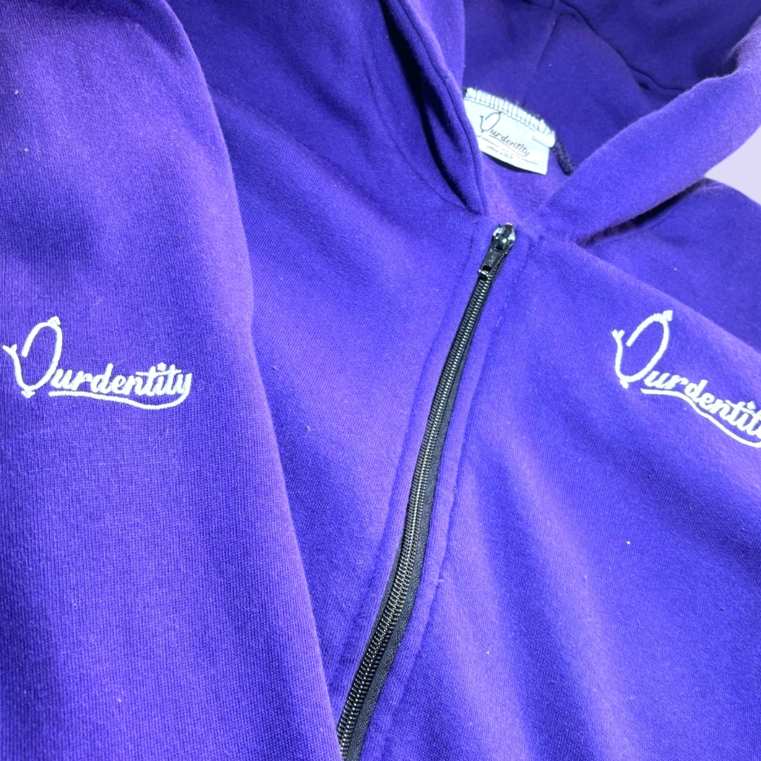 Purple Full Zip Cuff Bottom Tracksuit