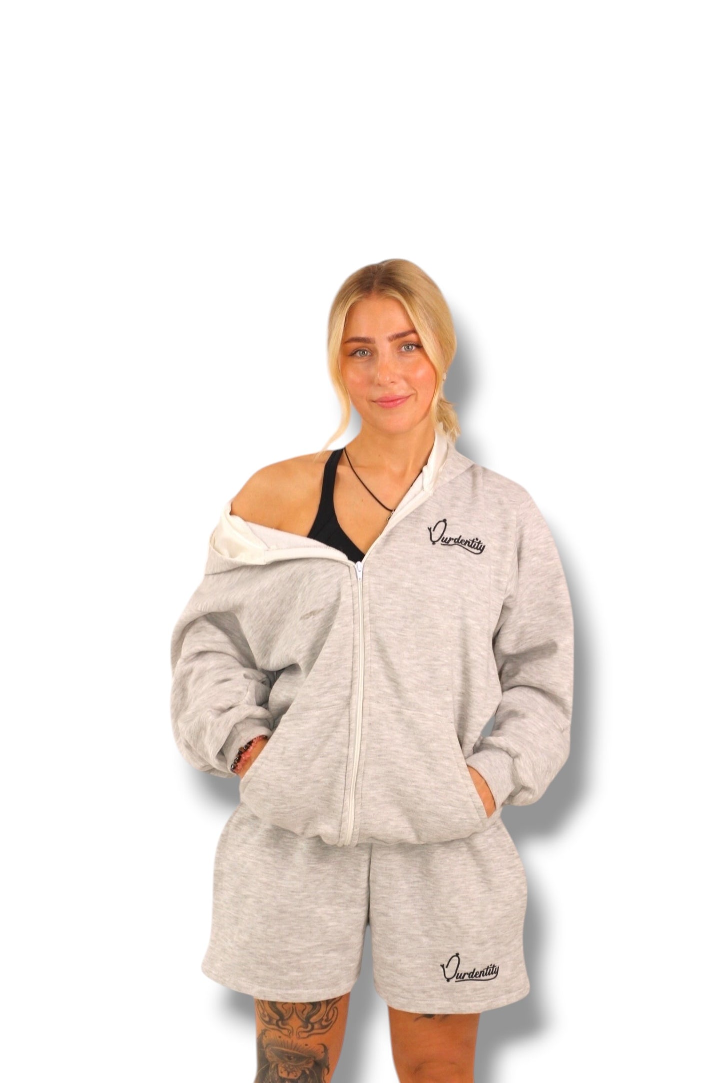Signature Silver Grey Hoodie