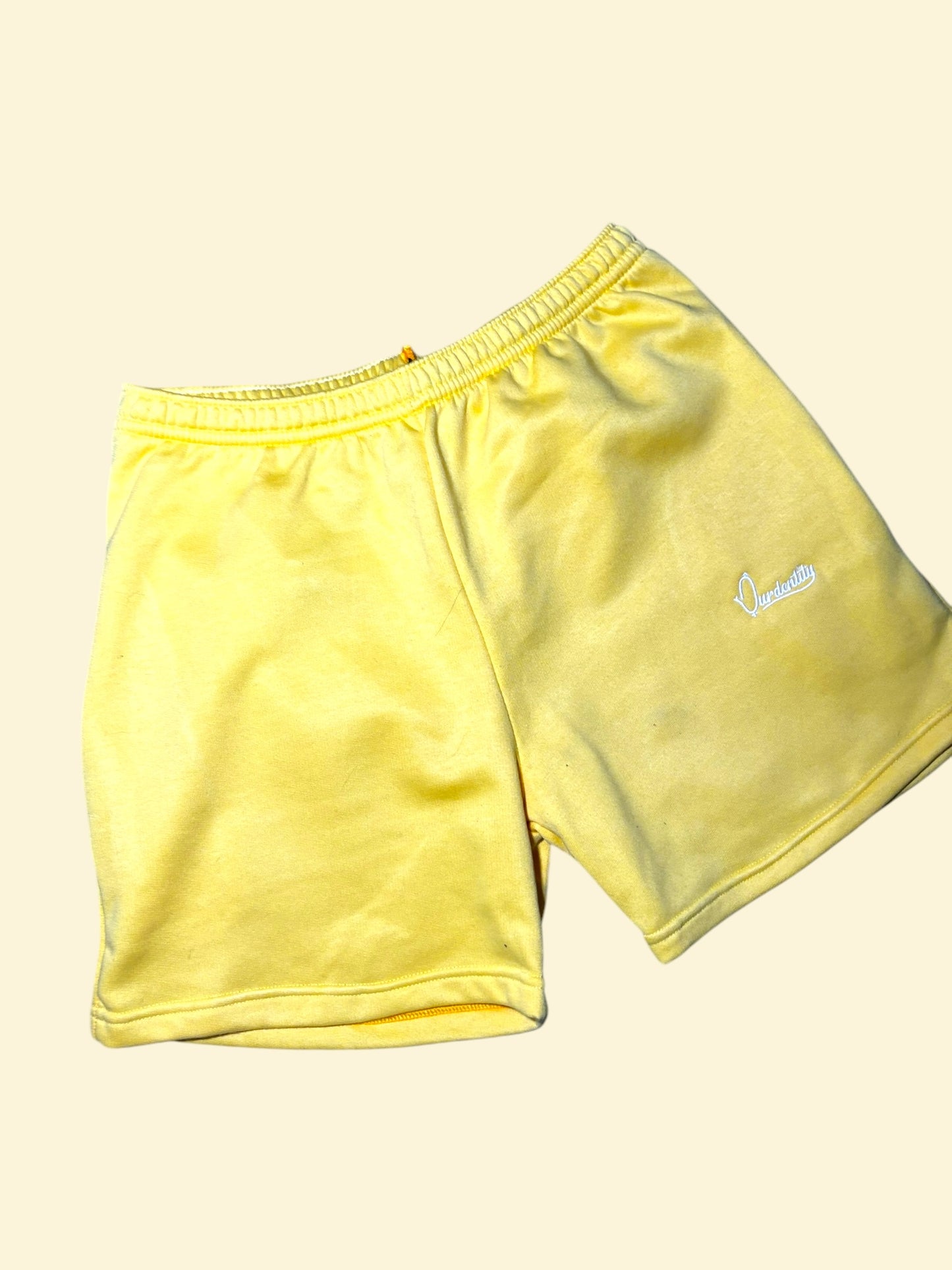Yellow Tracksuit Shorts