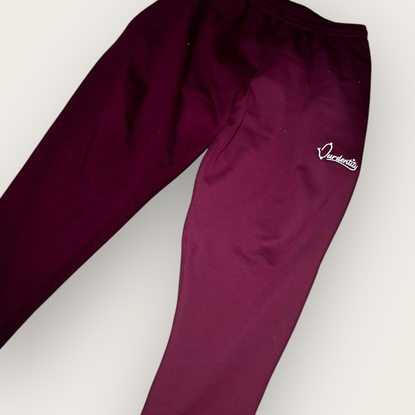 Dark Wine Overhead Tracksuit with Satin Lined Hood