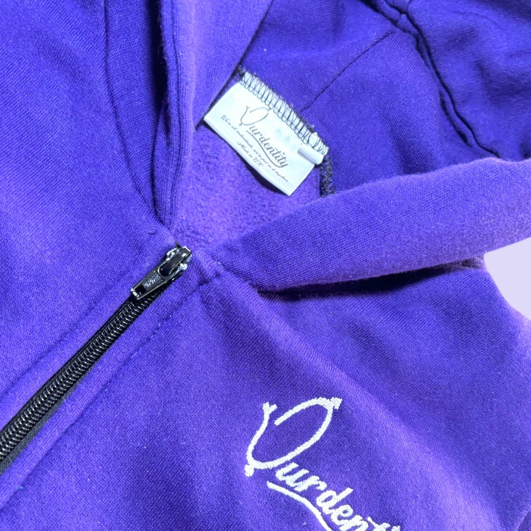 Purple Full Zip Hoodie