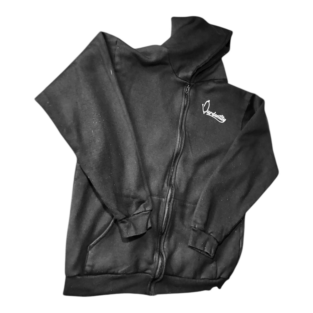 Black full zip hoodie