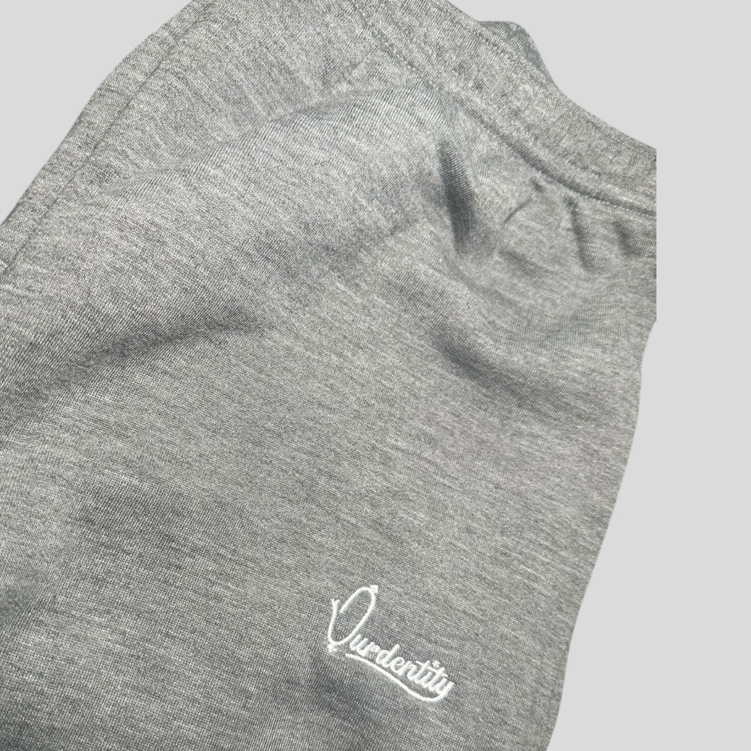 Smoke Grey Cuffed Tracksuit Bottoms