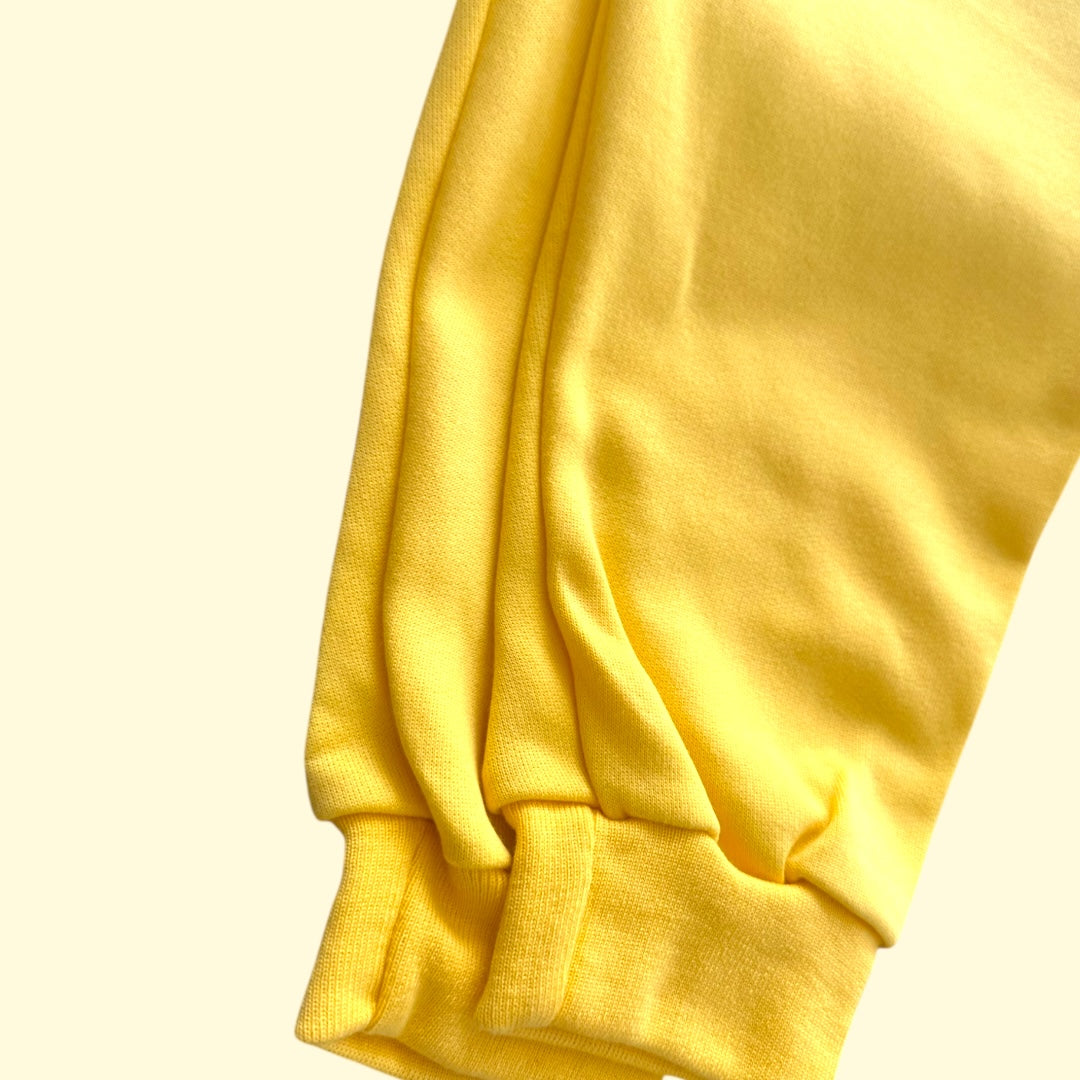 Yellow Full Zip Cuff Bottom Tracksuit