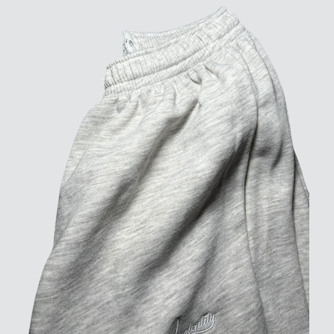 Silver Grey Cuffed Tracksuit Bottoms