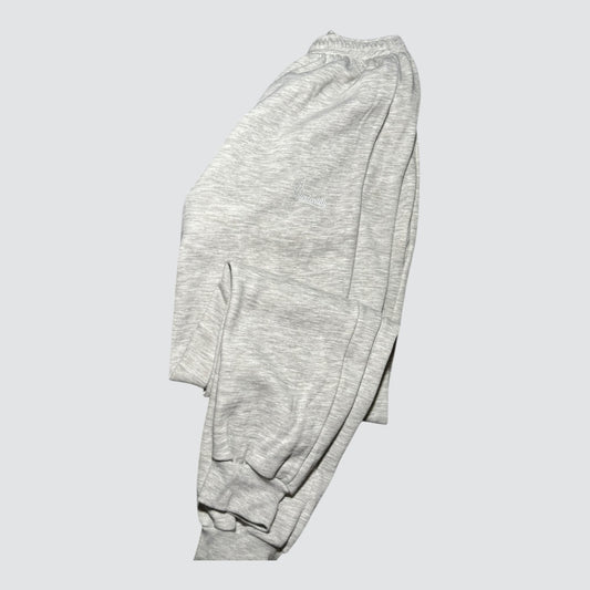 Silver Grey Cuffed Tracksuit Bottoms