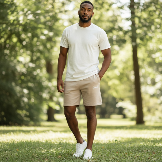 Caramel Tracksuit Shorts
