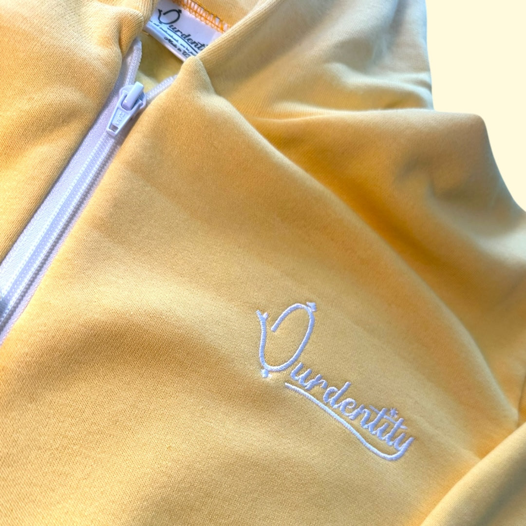 Yellow Full Zip Hoodie