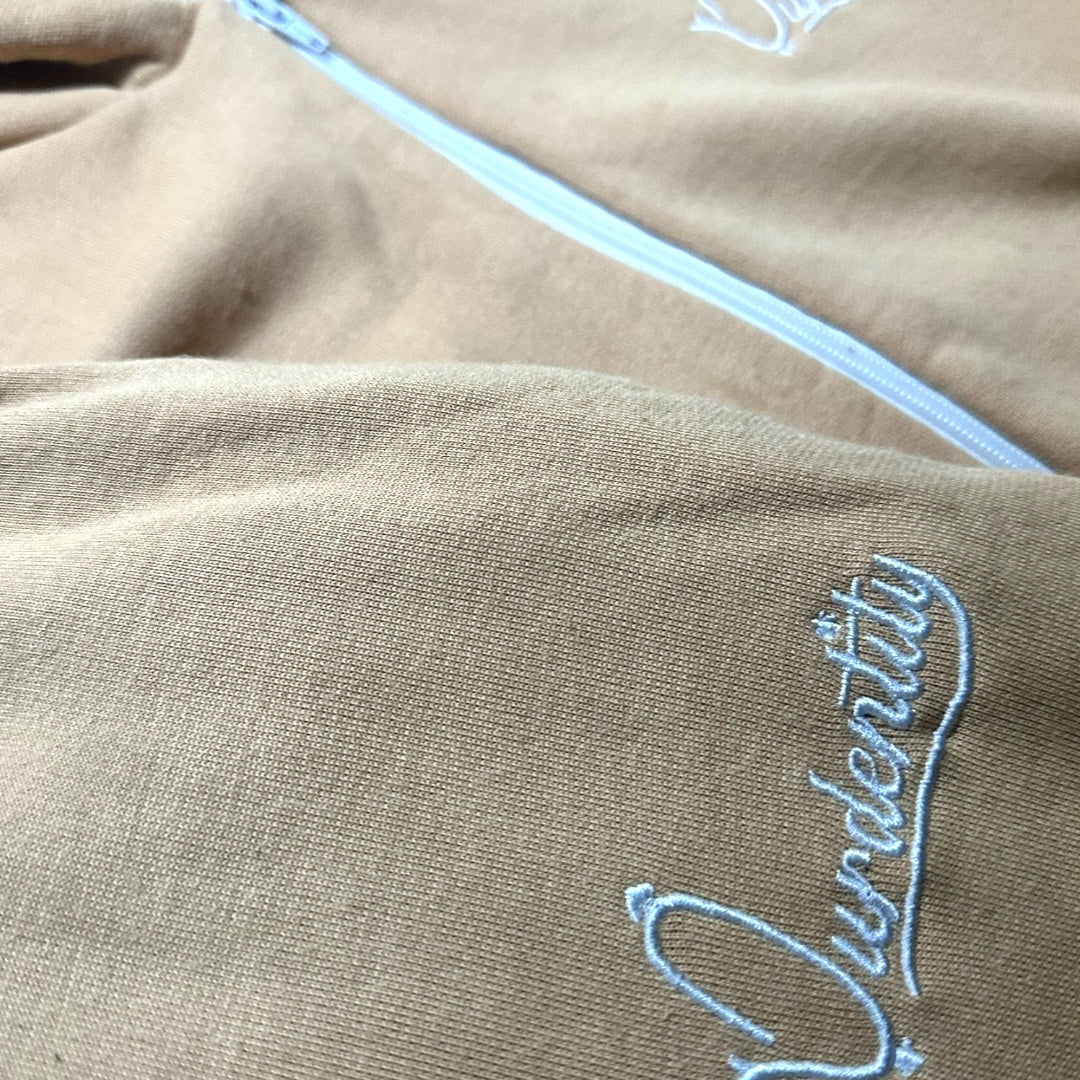 Caramel Full Zip Cuff Bottom Tracksuit