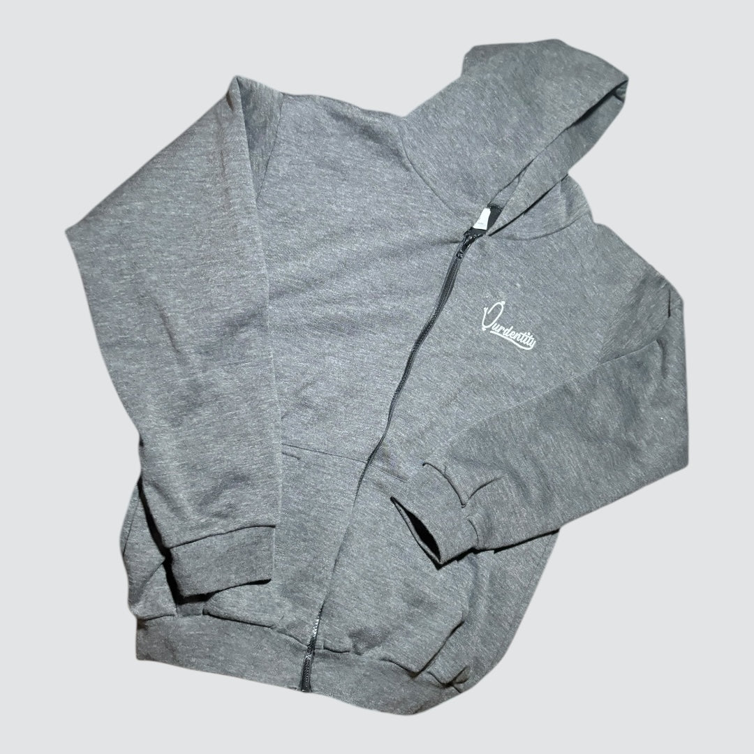 Raven Grey Full Zip Hoodie