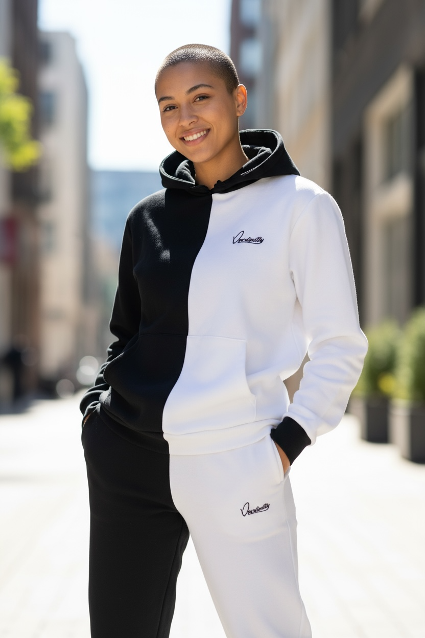 Chequered Full Zip Cuff Bottom Tracksuit