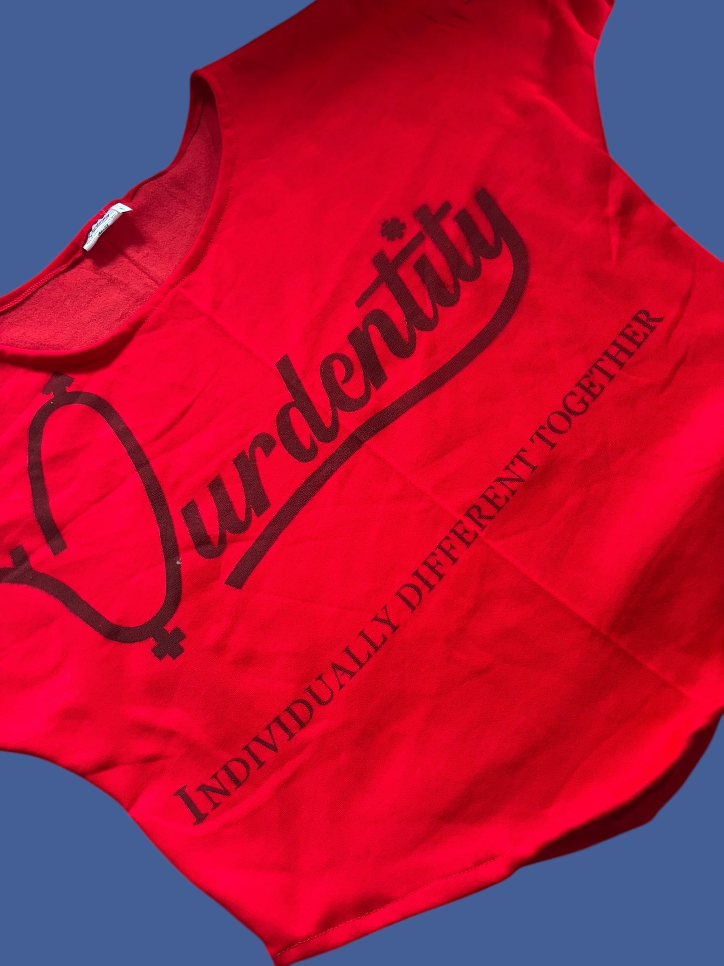 Red Pump Cover Gym Top