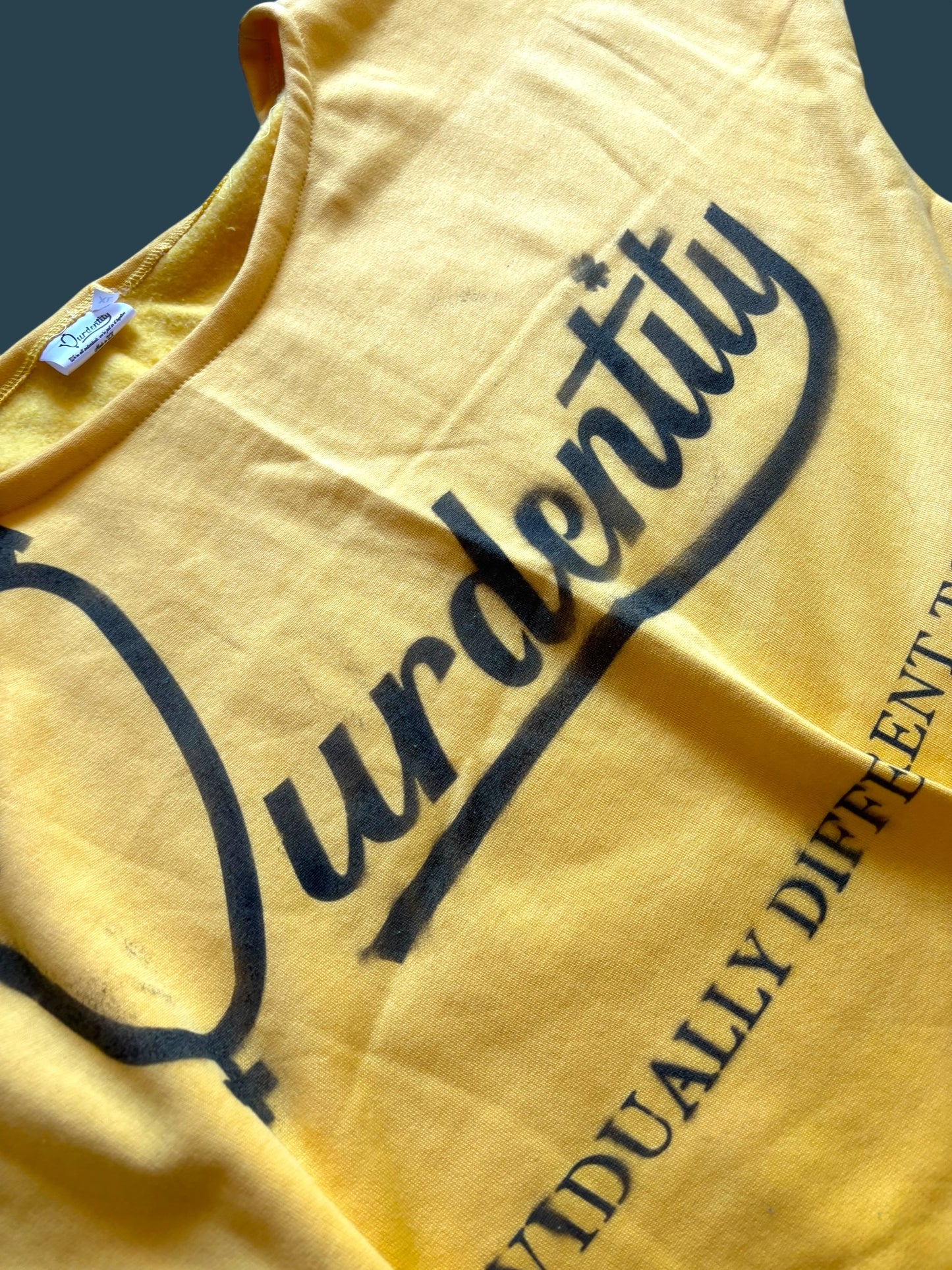 Yellow Pump Cover Gym Top