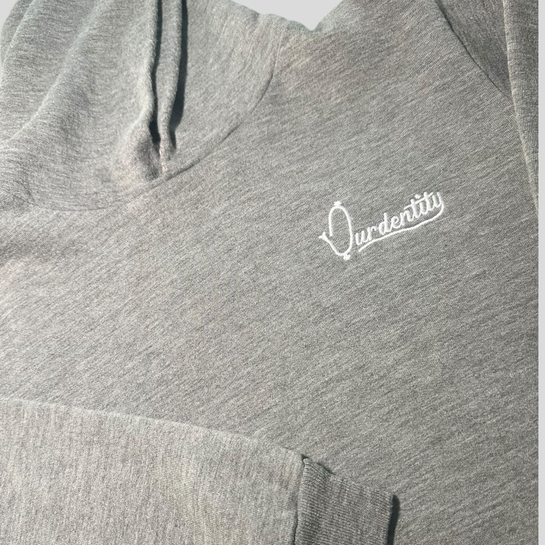 Smoke grey overhead hoodie