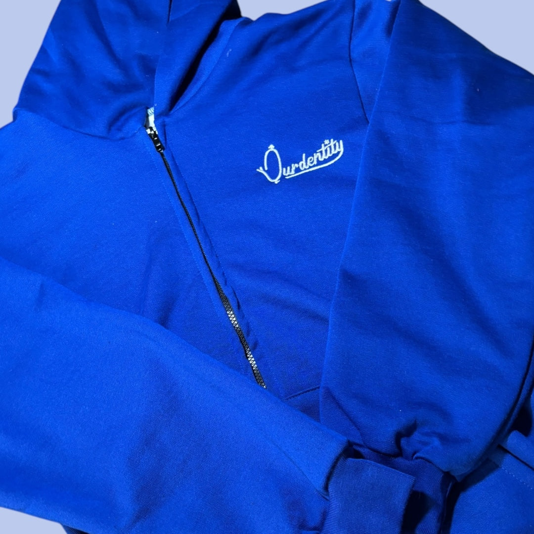 Royal Blue Full Zip Hoodie